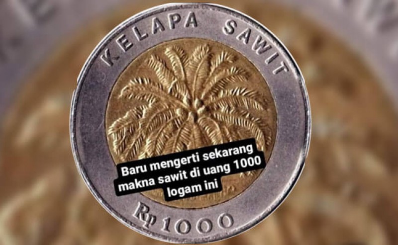 To Satirize the Government for Cheap FFB by Using Palm Oil Coin